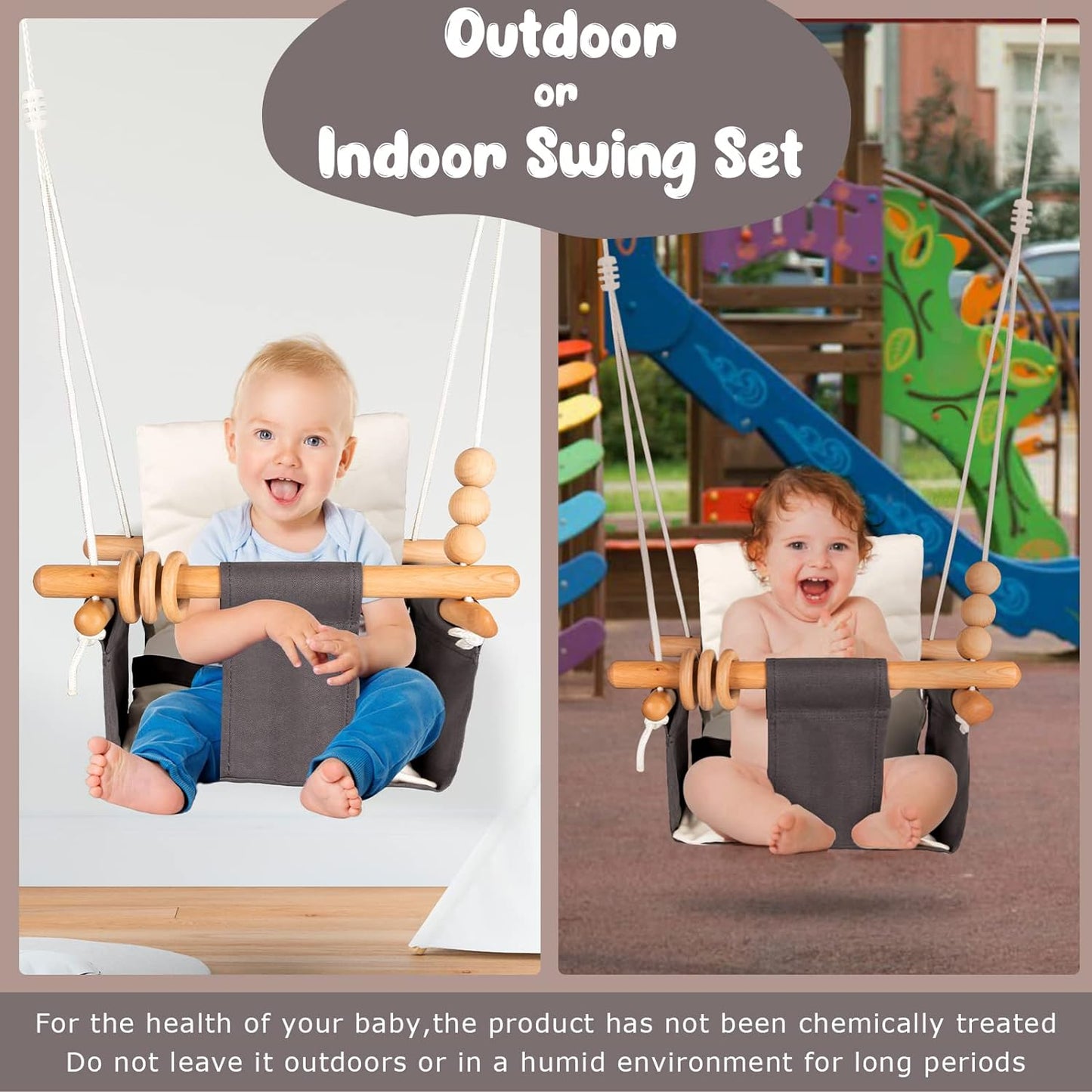 Toddler Swing Seat with Safety Belt